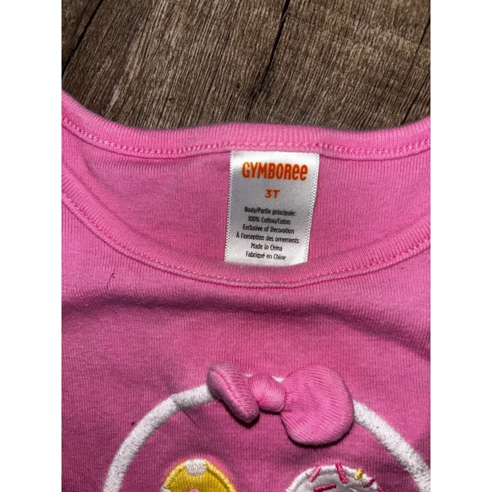 Gymboree Girls 3T Easter Outfit Pink Bunny‎ Egg Basket Shirt and Leggings Set